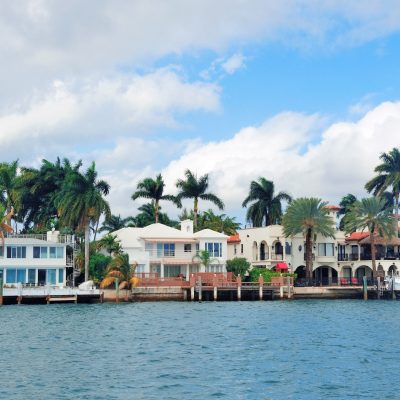 Luxury house on Hibiscus Island in downtown Miami, Florida.